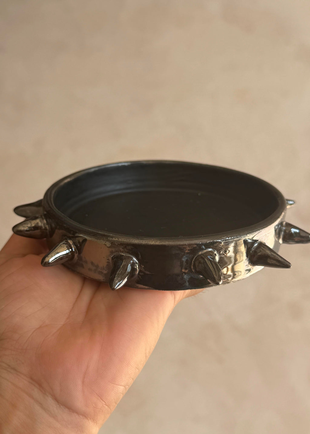 Bad Boy Dog Collar - Silver Two